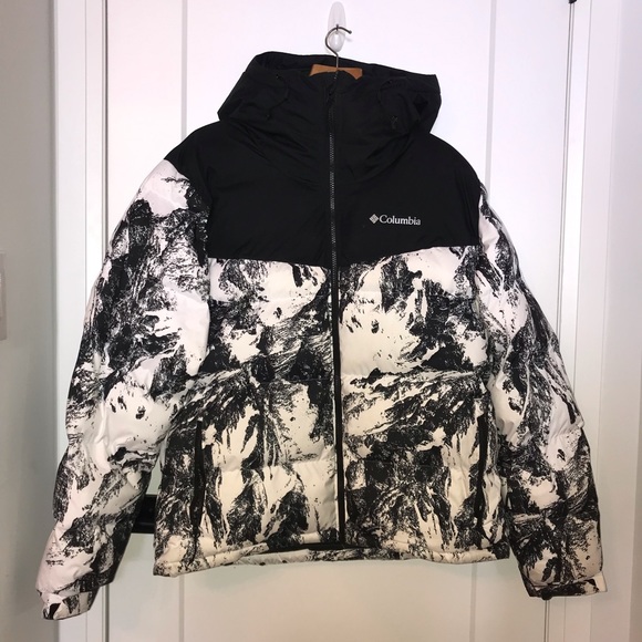 Columbia Iceline Ridge ski jacket in white/black - Picture 2 of 7